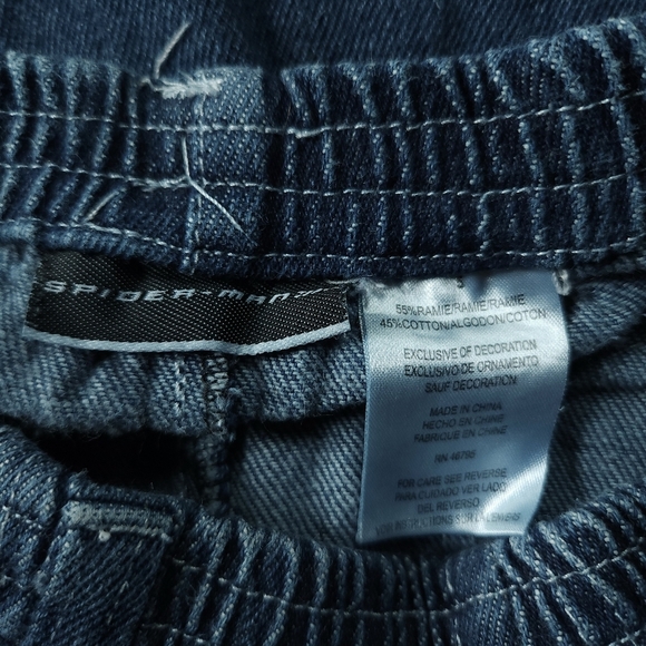 Y2K Kids Spider-Man 3 The Movie Cargo jeans Sz 5 - Picture 6 of 7